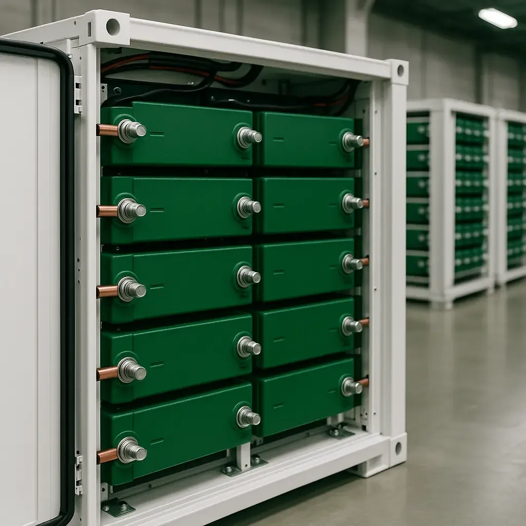 Green battery modules for stationary energy storage